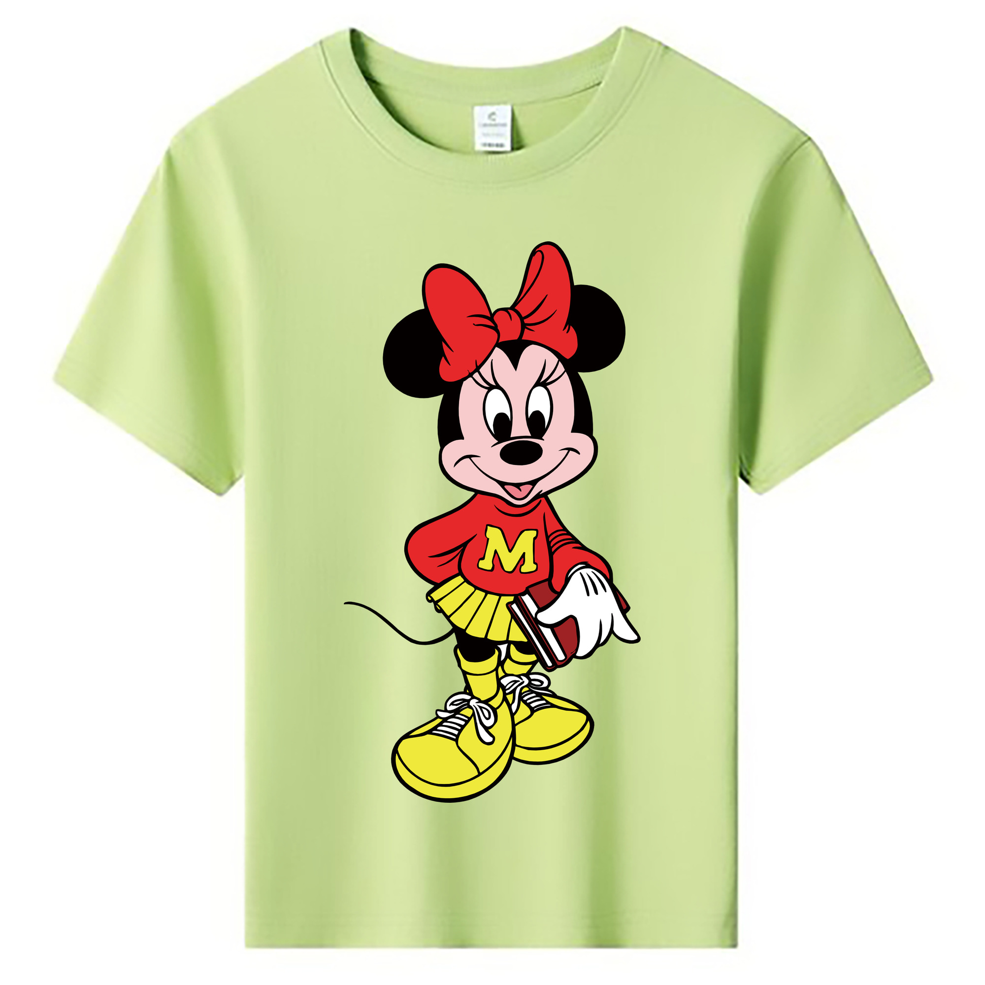 ミッキーマウス Mickey Mouse 綿100％キッズTシャツ（フロントプリント）